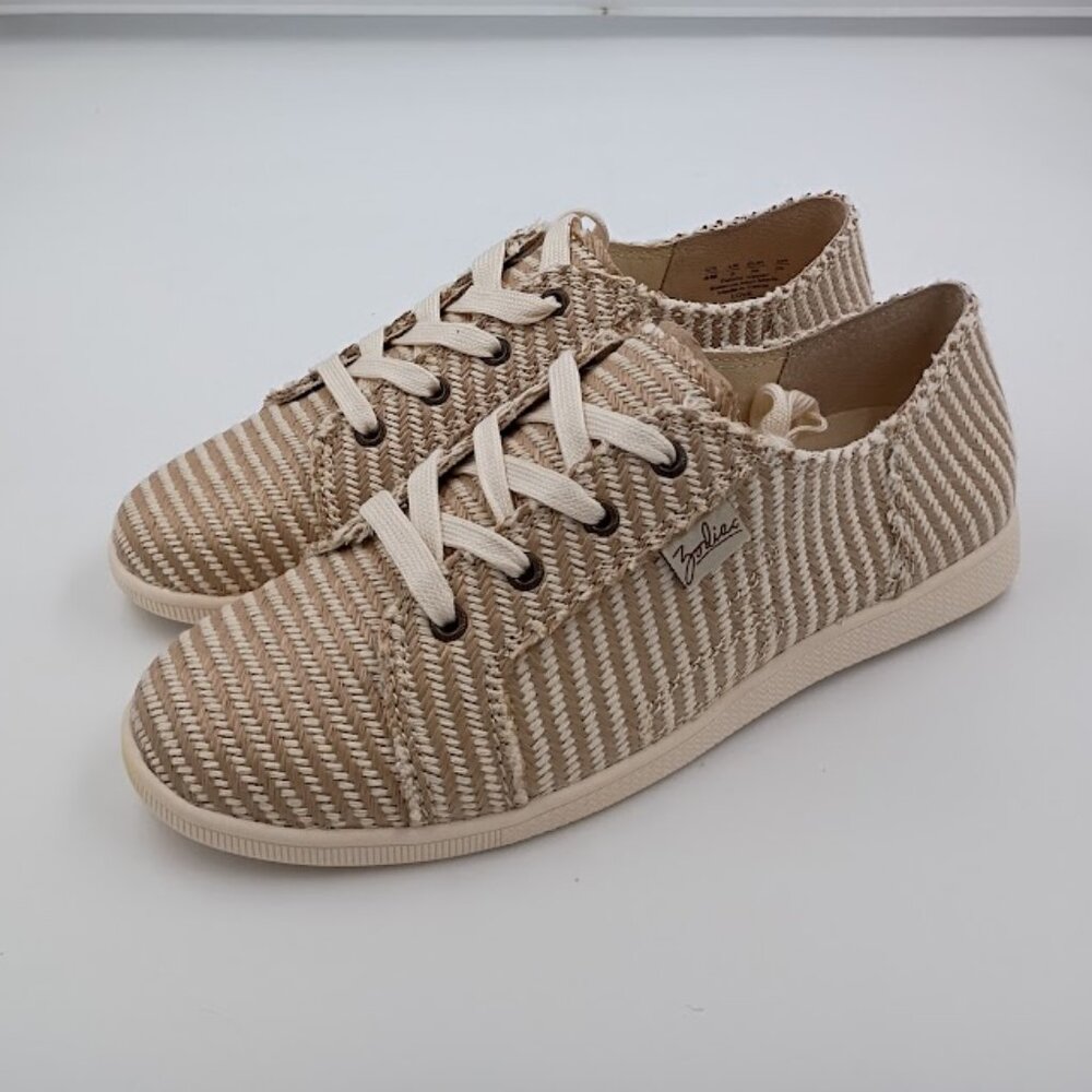 Sneakers Zodiac Beige Stripe Lace-Up